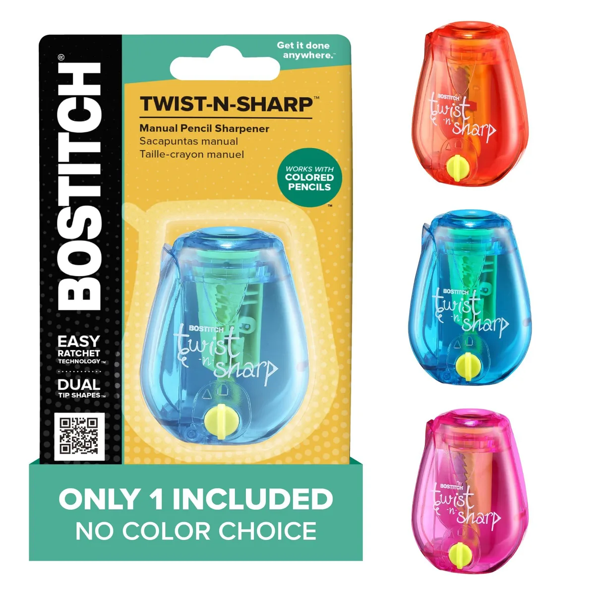 Bostitch PS1-ADJ Manual Pencil Sharpener Twist-n-Sharp — product photo