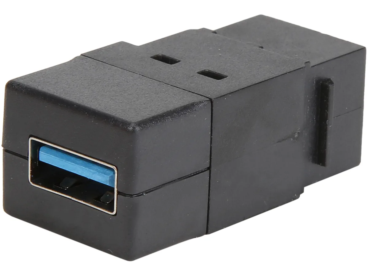 Tripp Lite Tripp Lite U325-000-KP-BK USB 3.0 keystone panel mount coupler F/F black — product photo