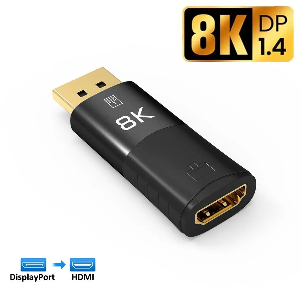 WRIARICH WRIARICH TJ-A063 DisplayPort 1.4 to HDMI 2.1 adapter 8K 30Hz 4K 120Hz — product photo