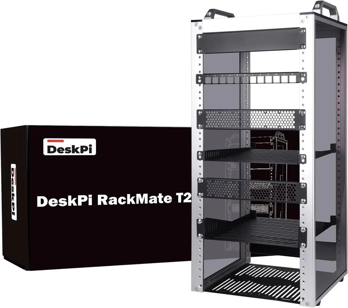 TAURKENAM TAURKENAM 12U 10 inch Server Rack DeskPi RackMate T2 10.23 inch Depth — product photo