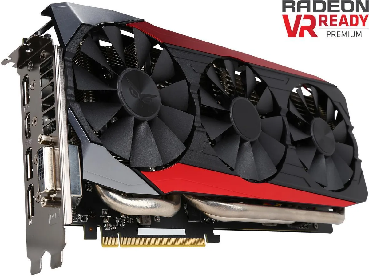 ASUS ASUS STRIX Radeon R9 390 8GB graphics card — product photo