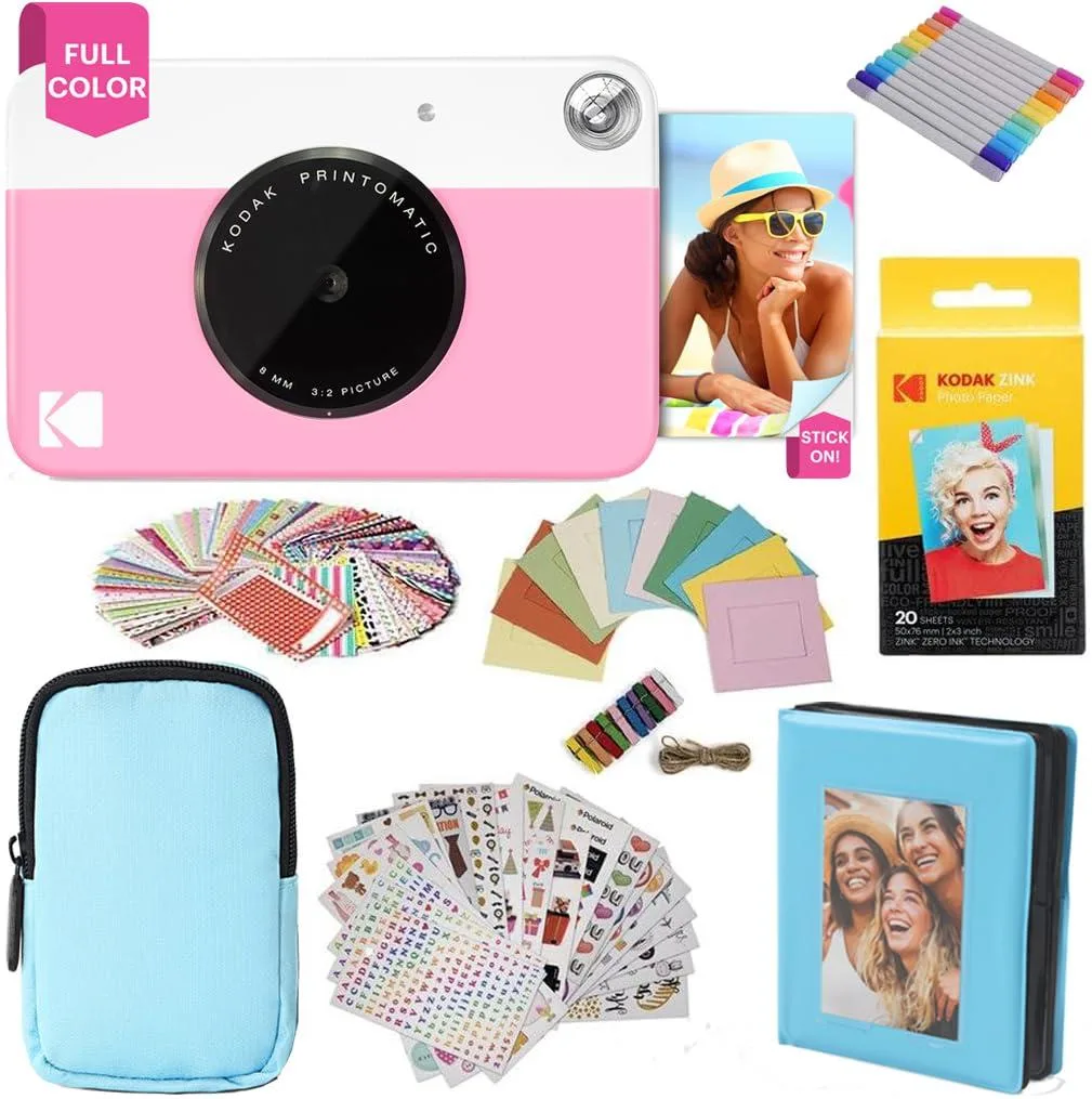 Kodak Kodak Printomatic Instant Print Camera Gift Bundle Pink — product photo