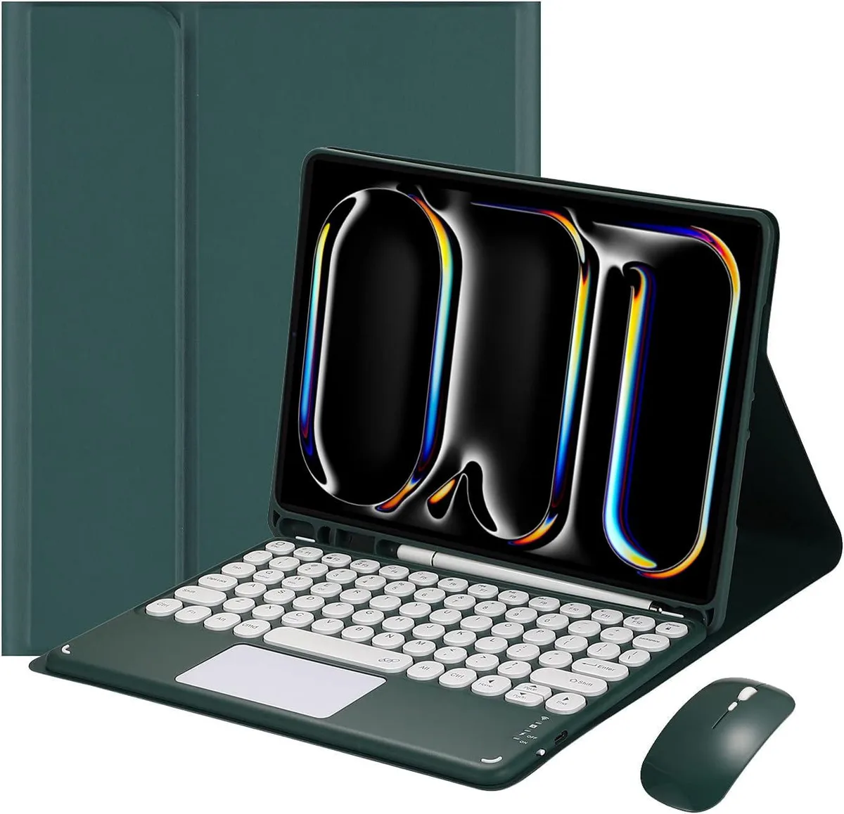 Timoom Timoom Dark Green Bluetooth Keyboard Case with Mouse for iPad Pro 11" M4 2024 — product photo