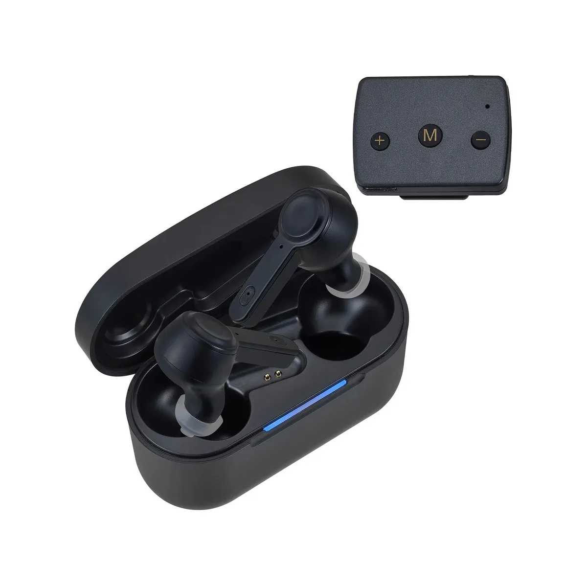 DIGISINE DIGISINE goodHearing T3 OTC Hearing Aid with Microphone Transmitter (Black) — product photo