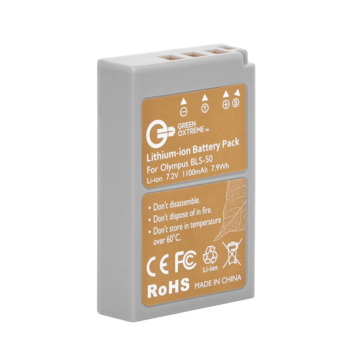 Green Extreme Battery Green Extreme BLS-50 7.2V 1100mAh camera accessory — product photo