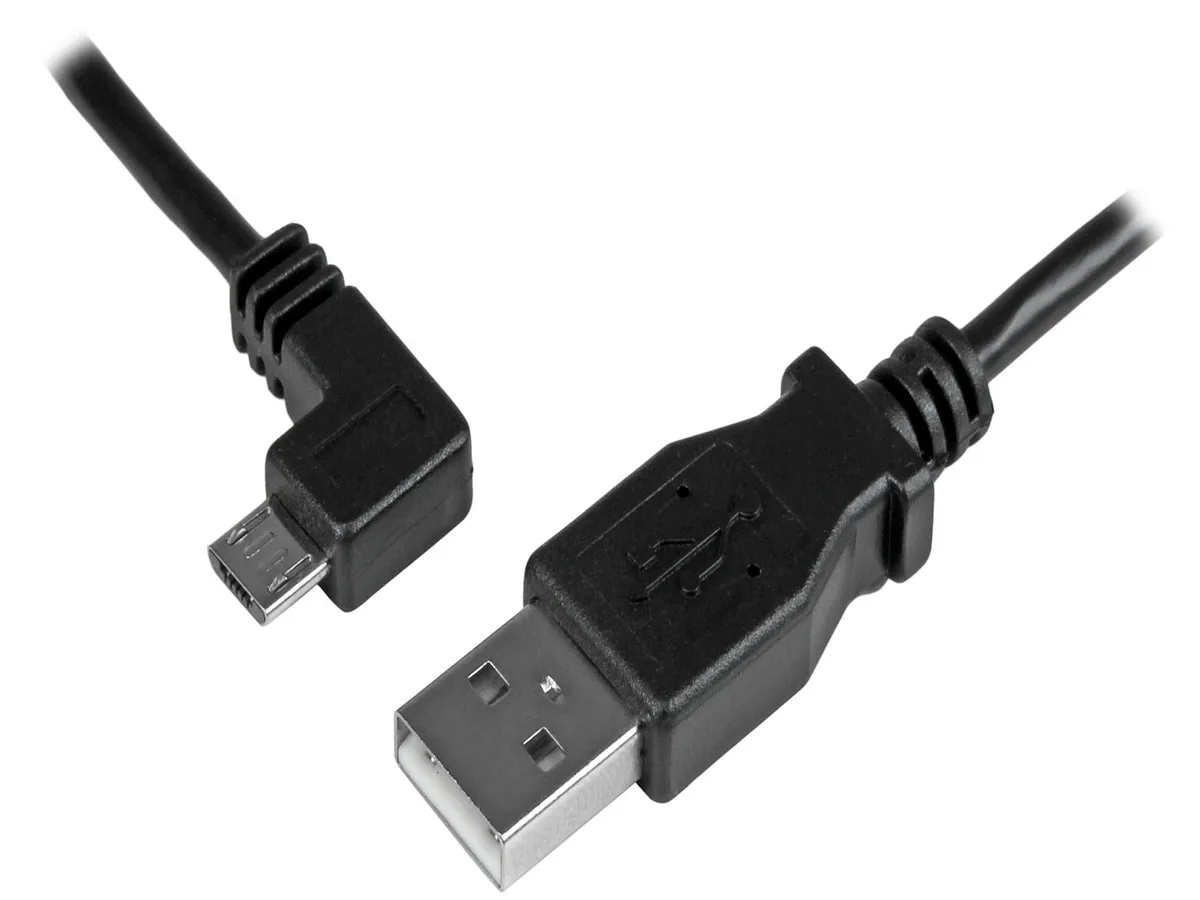 STARTECH STARTECH USBAUB1MLA 1m left-angle micro USB cable USB 2.0 28/24 AWG — product photo