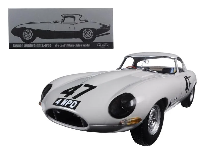 Paragon Paragon 1963 Jaguar Lightweight E-Type #47 Coombs 4 WPD 1/18 Diecast Model Car — product photo