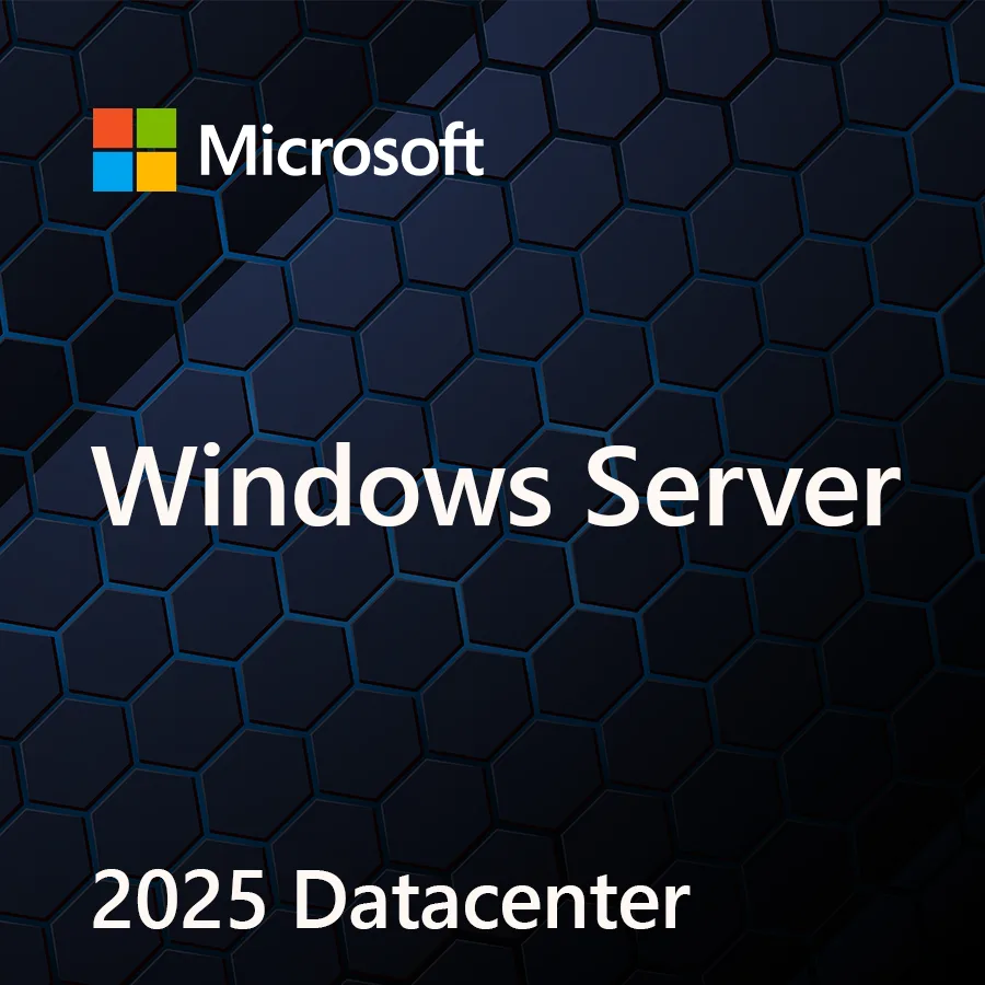 Microsoft Microsoft EP2-25149 Windows Server 2025 Datacenter 16 Core 64-bit OEM server software — product photo
