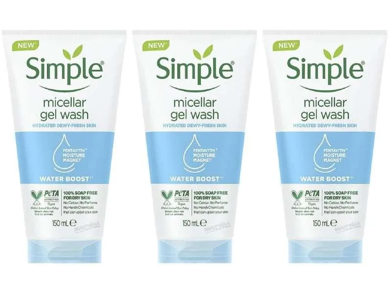 Real Simple Real Simple Micellar Gel Facial Wash 5 oz 3-Pack skin care — product photo