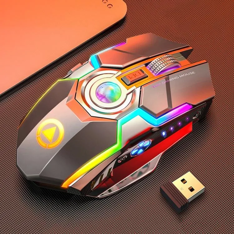 allentian allentian A5 Wireless Gaming Mouse Grey 1600 DPI 7 Keys — product photo