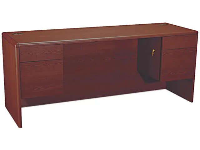 HON HON 10743NN 10700 Kneespace Credenza Mahogany 29.50" x 72.00" x 24.00" office furniture — product photo
