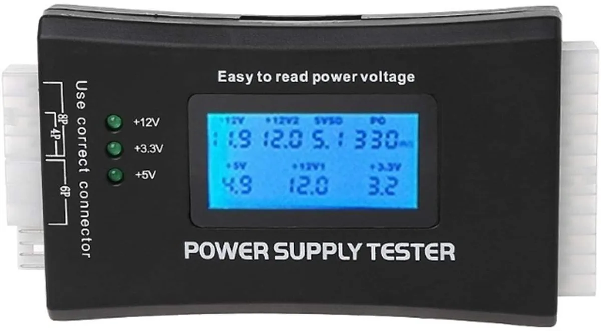 myVolts myVolts ATX Power Supply Tester 20/24 Pin LCD — product photo