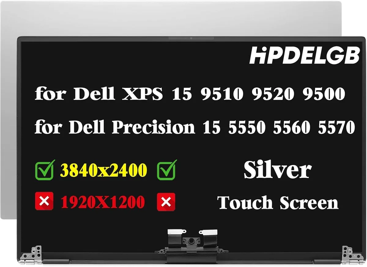 NUOLAISUN NUOLAISUN 15.6" 3840x2400 UHD IPS Touch Laptop Screen Silver — product photo