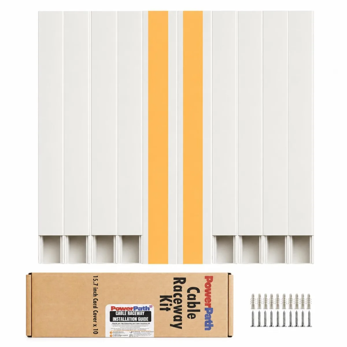 PowerPath Cord Hider Kit White 10×15.7 in 157 in Screw-In — product photo