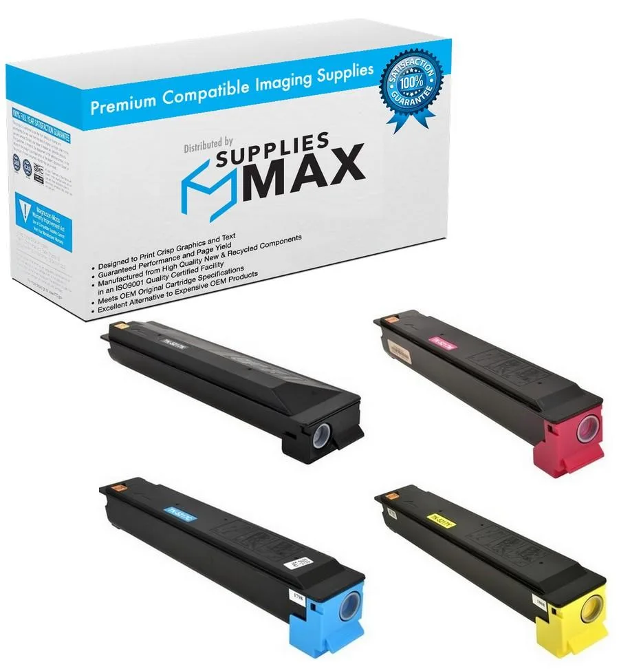 SuppliesMax SuppliesMax KYOTK-5217MP Toner Cartridge Combo Pack (BK/C/M/Y) 20000 Pages — product photo