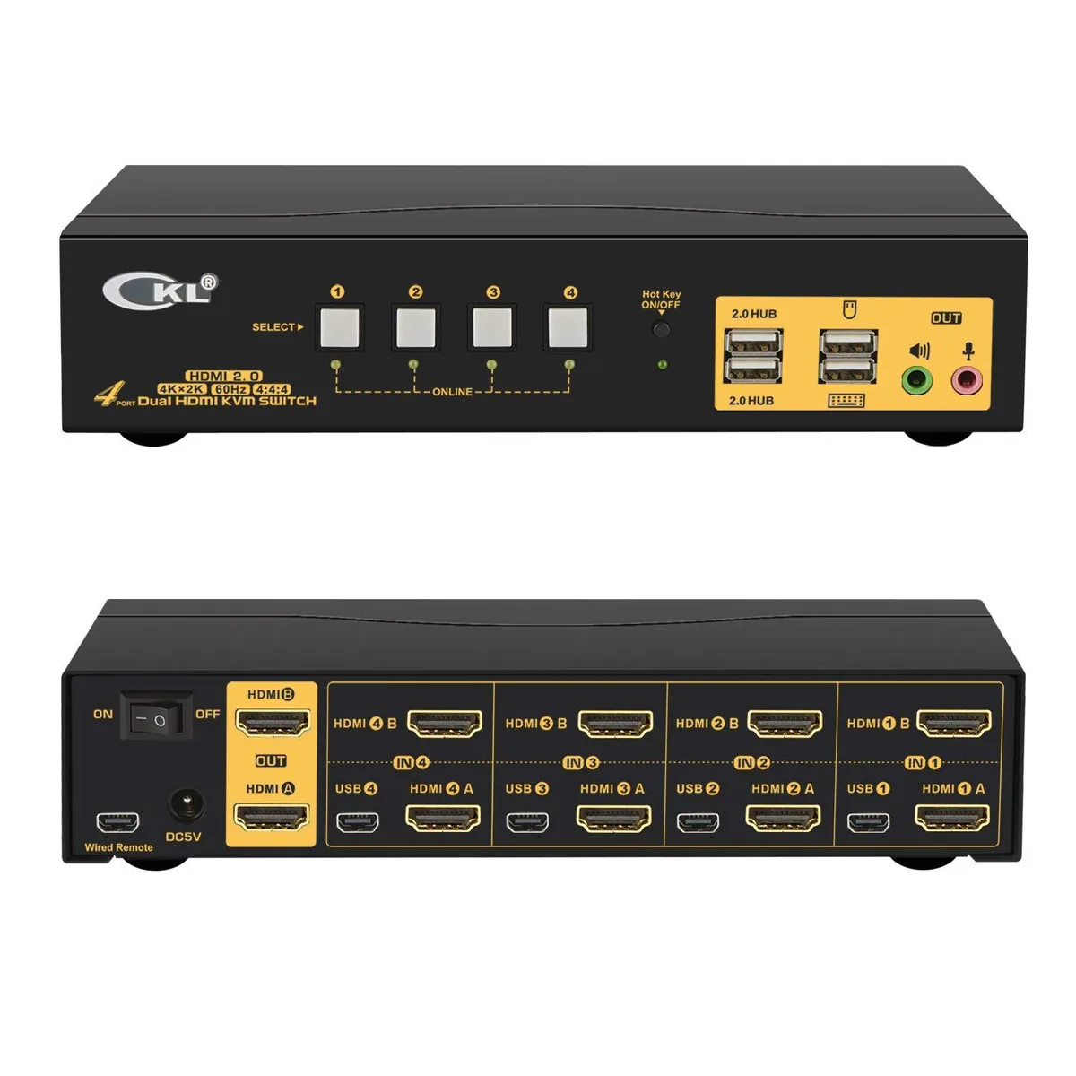 Vszerda Vszerda CKL-942HUA-2 4×2 HDMI 2.0 KVM switch 4K 60Hz — product photo