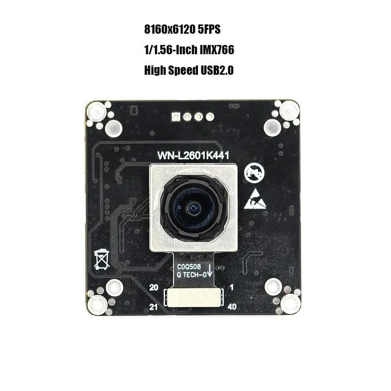 Weinandianzi Weinandianzi WN-L2601K441 50MP USB2.0 Camera Module 8160x6120 5fps AF 84.4° IMX766 1/1.56" Black — product photo