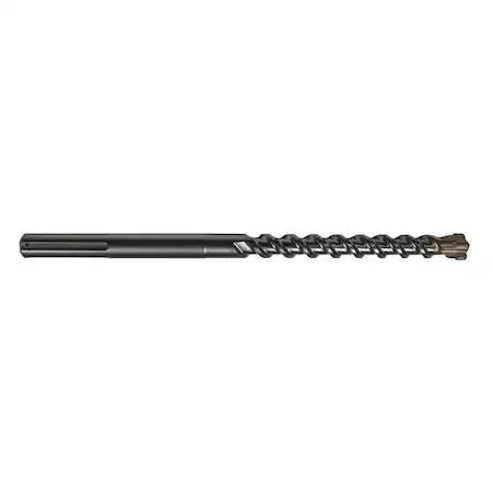 Set of SDS Max drill bits with multi-cutter tips, silver steel finish