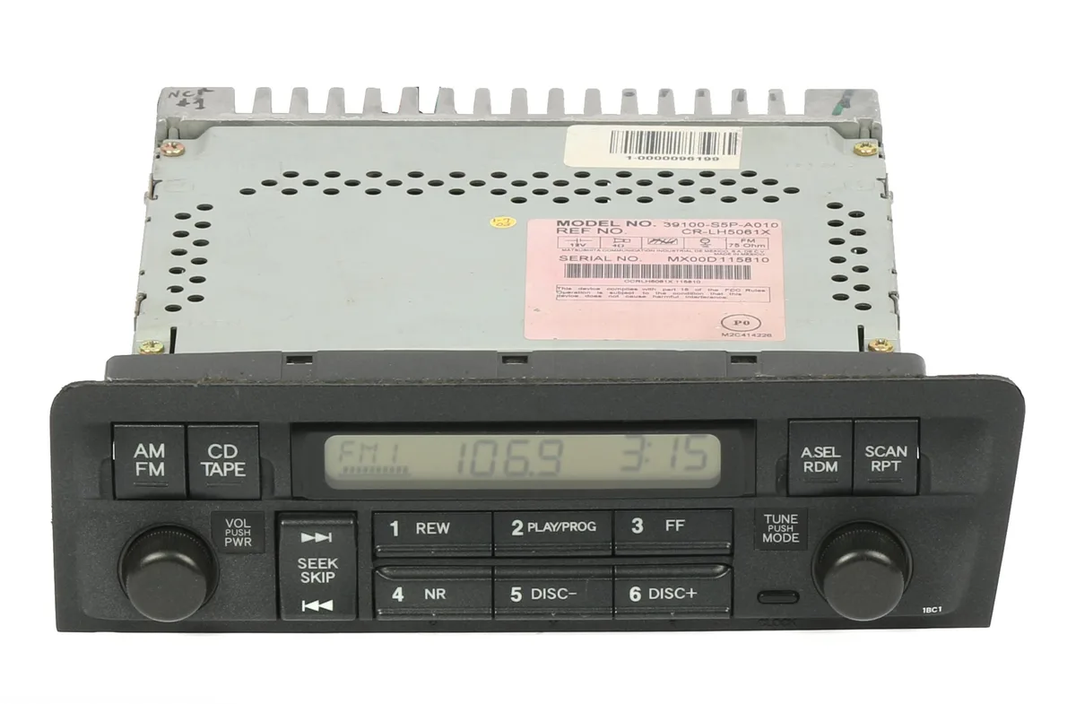 1 Factory Radio 1 Factory Radio 39100-S5P-A010 1BC1 receiver 2001-2005 Honda Civic AM FM — product photo