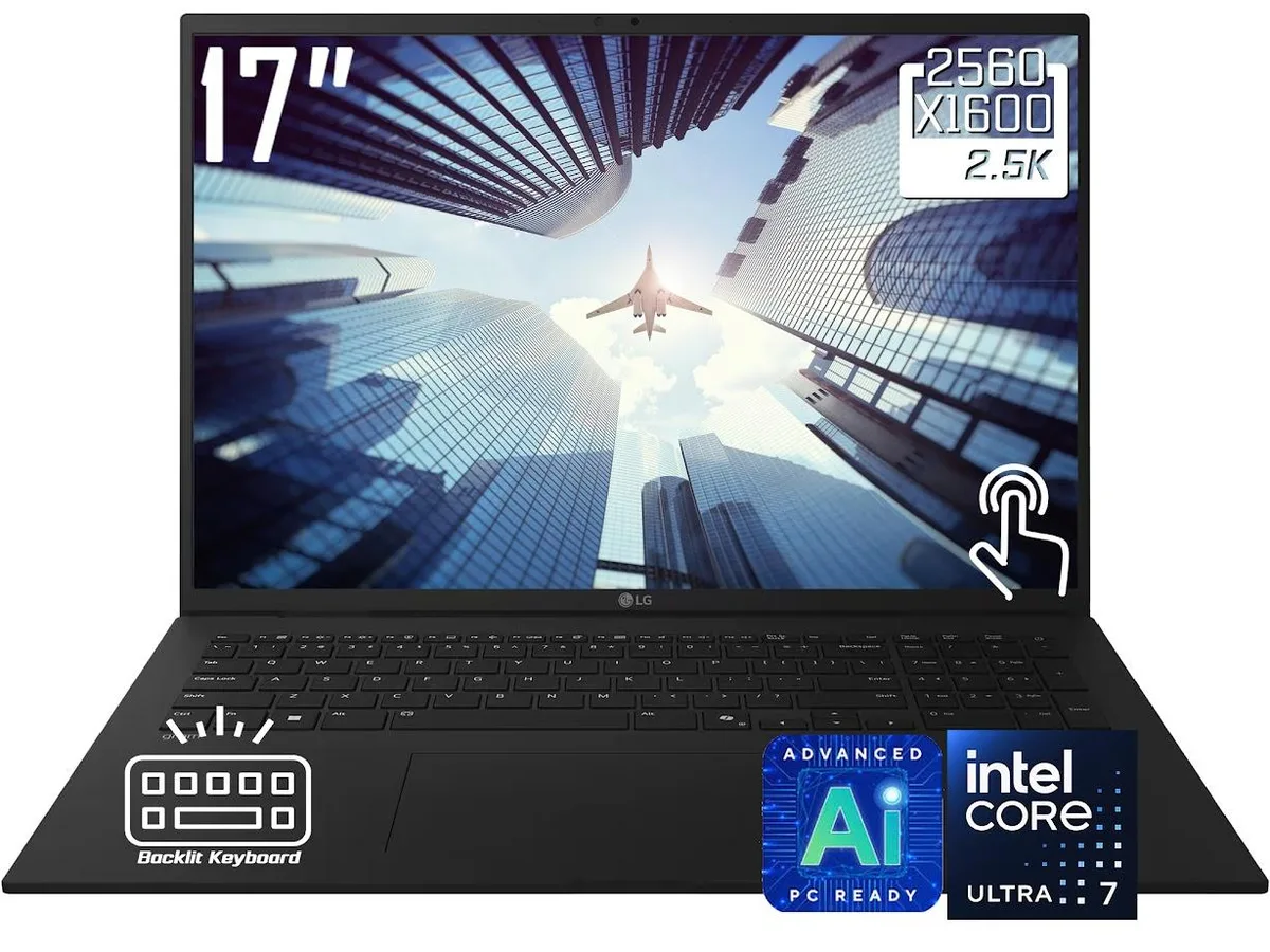 LG Electronics LG Gram Business AI Laptop 17" Touchscreen Core Ultra 7 258V 32GB 1TB — product photo