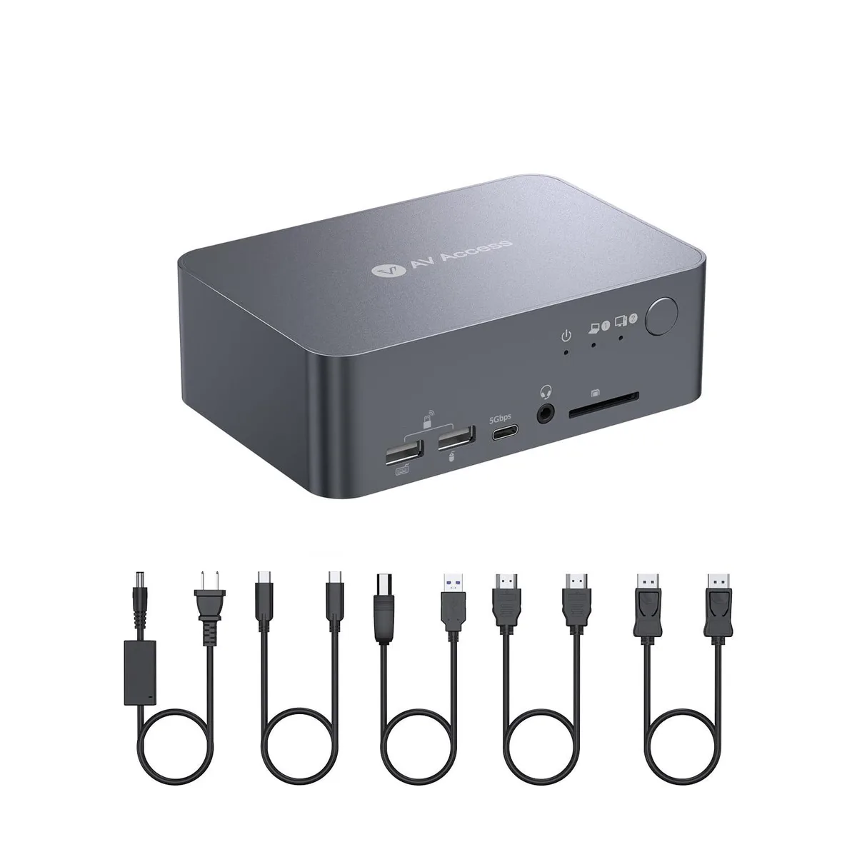 v AV Access v AV Access iDock C10 12-in-1 KVM Docking Station 4K@60Hz — product photo