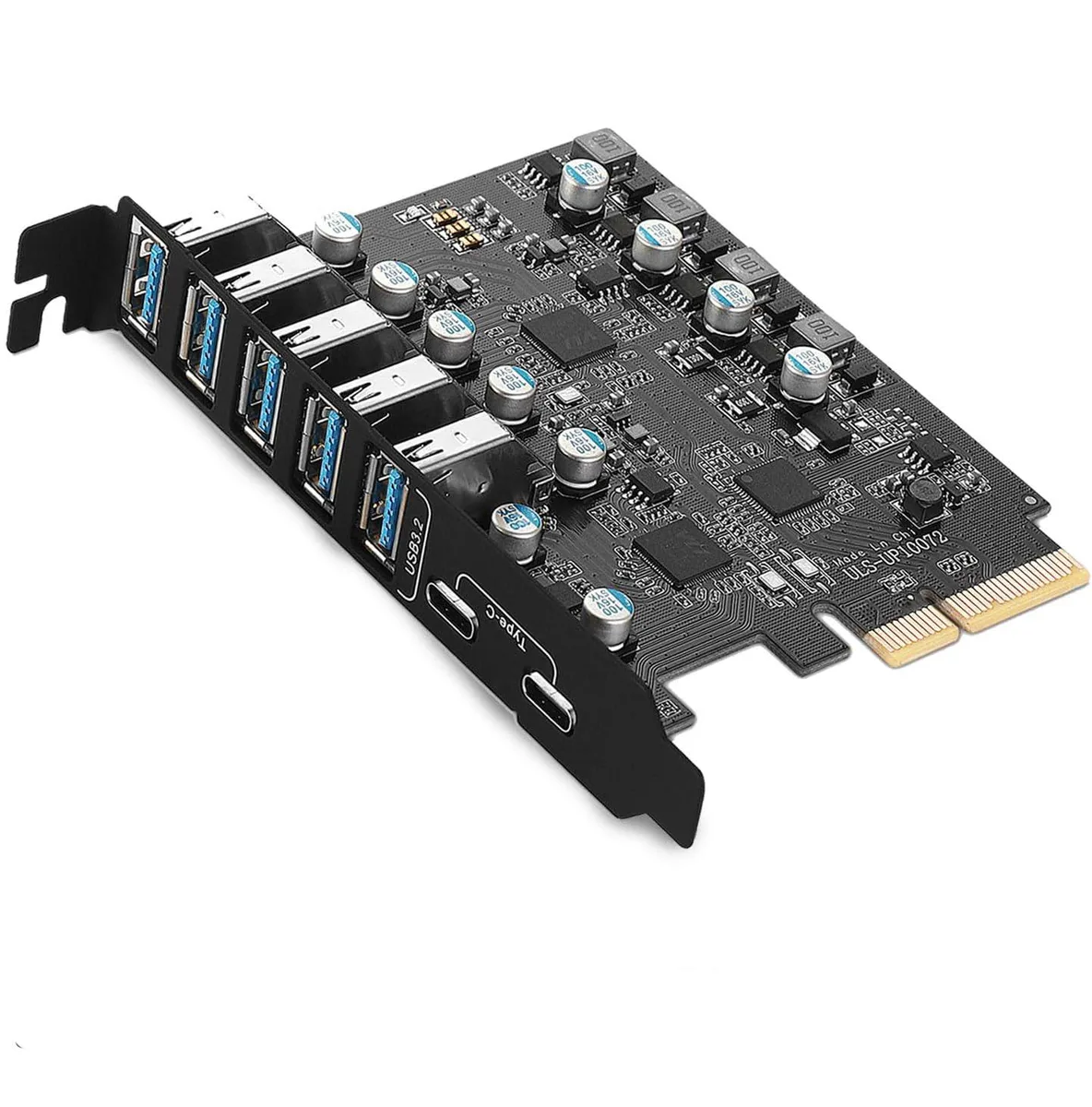 ESTONE ESTONE PCIE25A2C3.2 PCIe USB 3.2 Expansion Card 7 Ports (2C 5A) — product photo