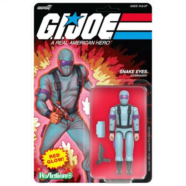 Super7 Super7 OR-GIJO-10248 G.I. Joe ReAction+ Snake Eyes action figure — product photo