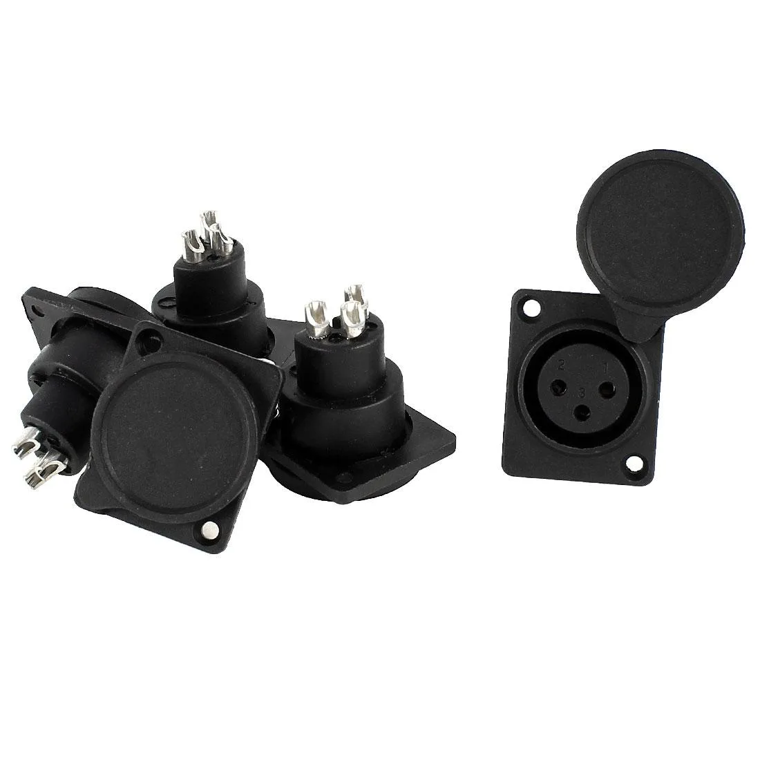 Unique-Bargains Unique-Bargains XLR Female Panel Mount Connector 5pcs — product photo