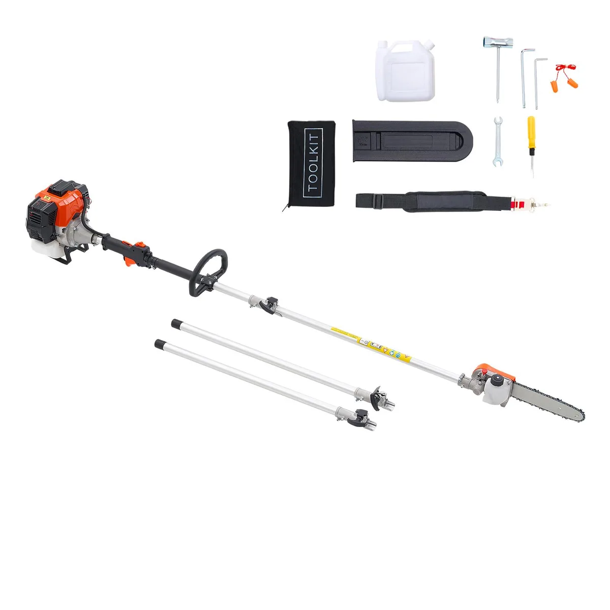 VEVOR VEVOR 43 cc 2-Stroke Gas Pole Saw 10 in Bar 6.9–11.8 ft — product photo