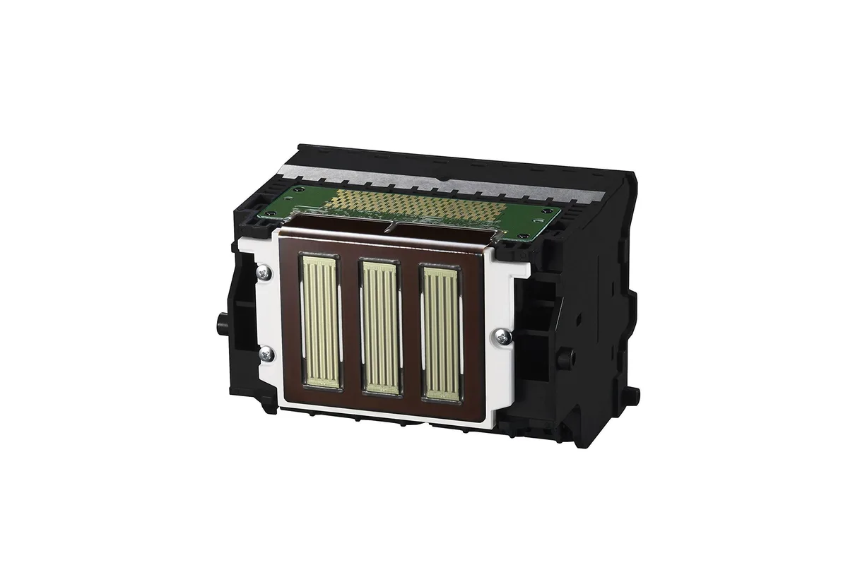 Canon print head unit in black plastic housing