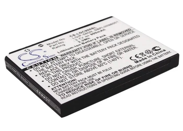 Rectangular smartphone battery, matte finish, gold contacts visible