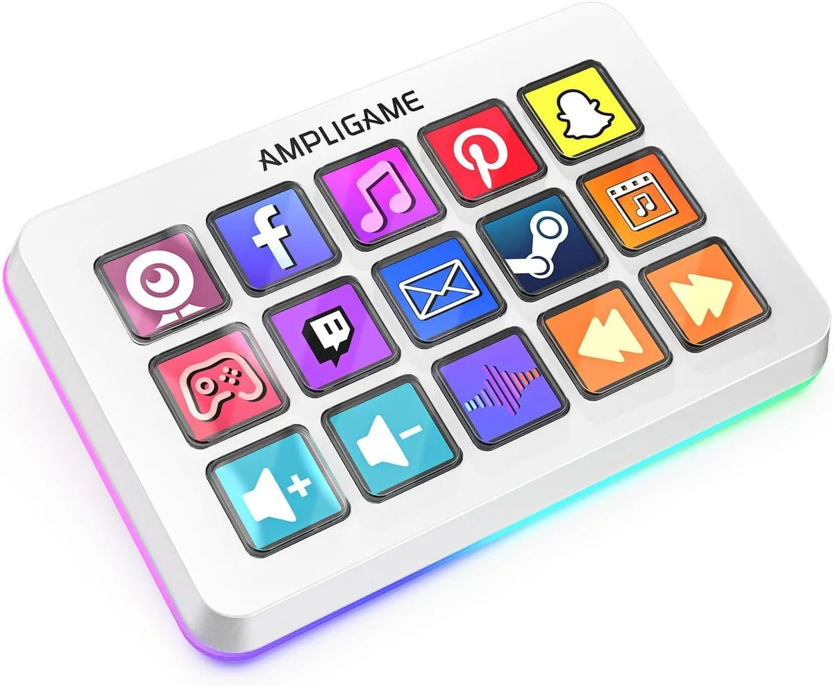 FIFINE FIFINE Stream Controller 15 Macro Keys White — product photo