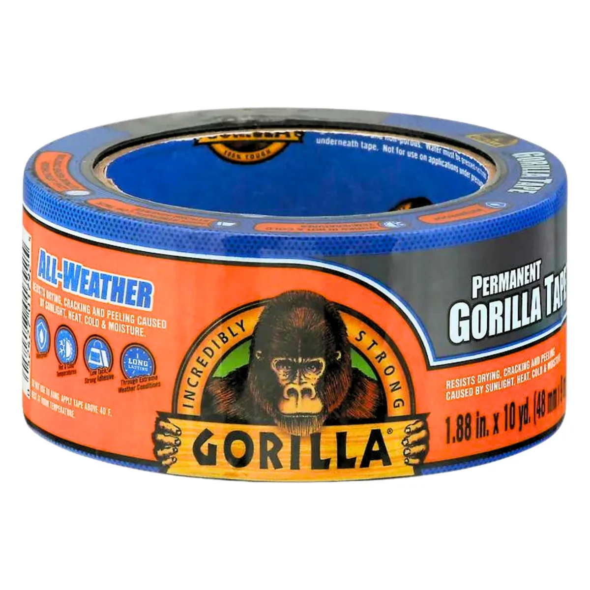 The Gorilla Glue Company Gorilla Permanent All Weather Tape 1.88 in x 30 ft Black — product photo