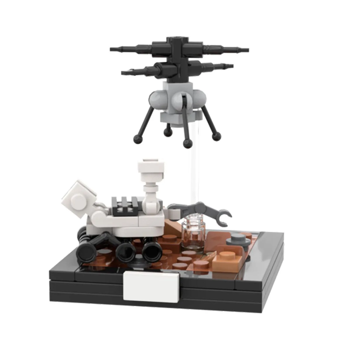 ZITIANYOUBUILD ZITIANYOUBUILD Mars 2020 Ingenuity Helicopter 79 Pieces MOC — product photo