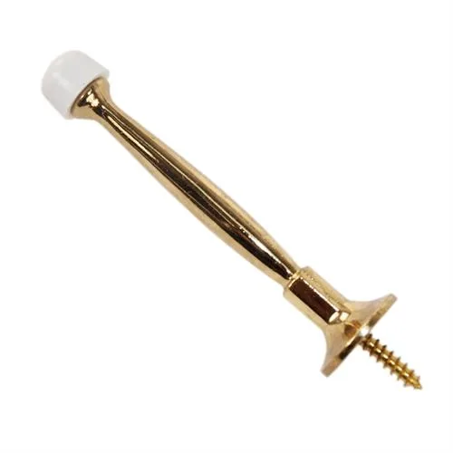 Tuff Stuff Tuff Stuff 67200 4" Brass Plated Spring Door Stop — product photo