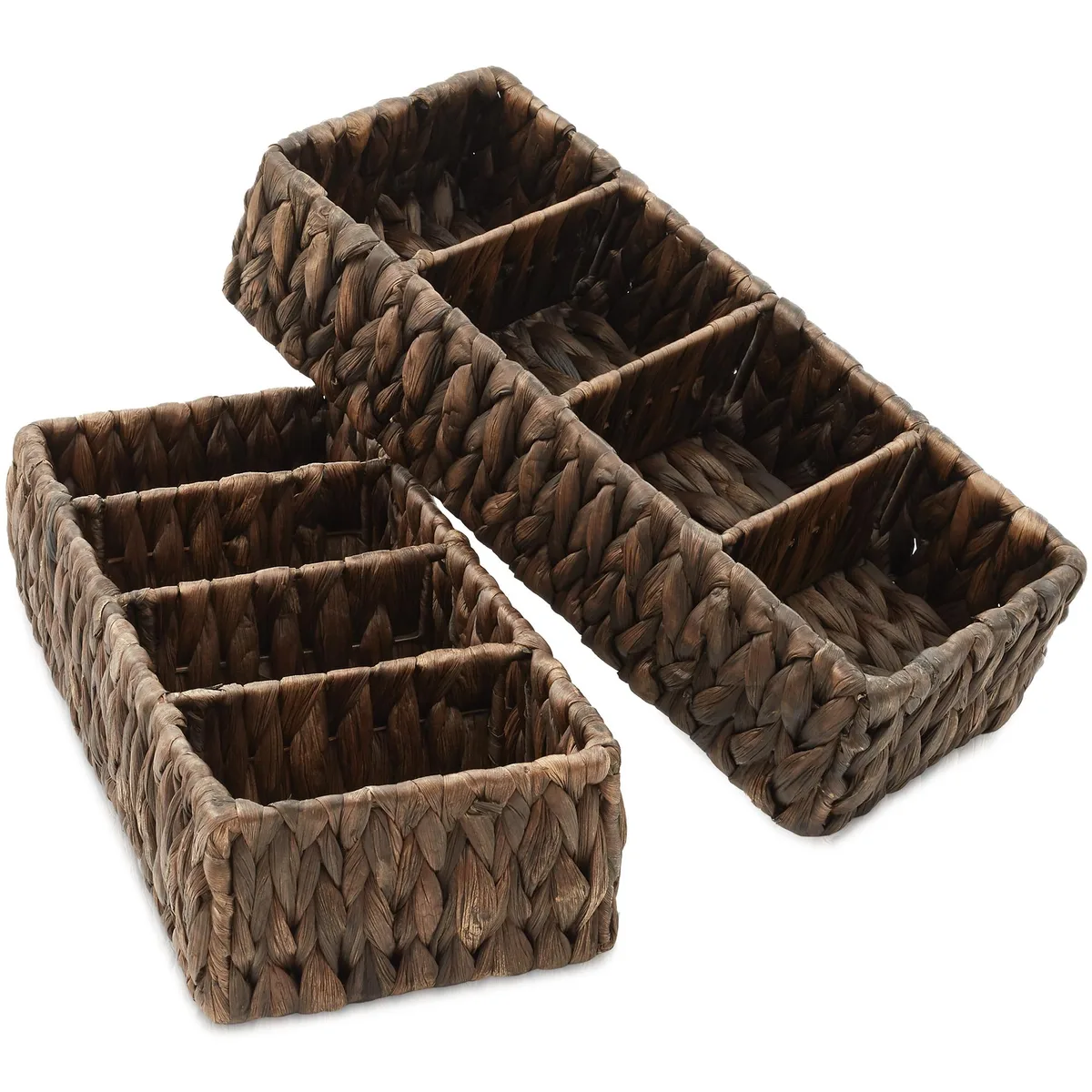 Casafield Casafield STO-E4796-BRN 4-section shelving set of 2 — product photo