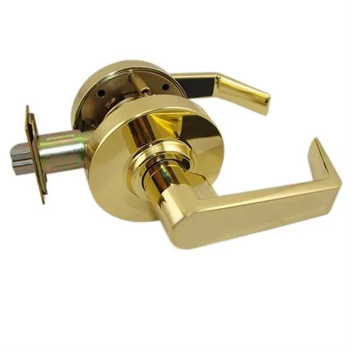 MAXTECH MAXTECH LKLE13013-3 Bright Brass US3 Grade 2 Passage Lever Lockset — product photo
