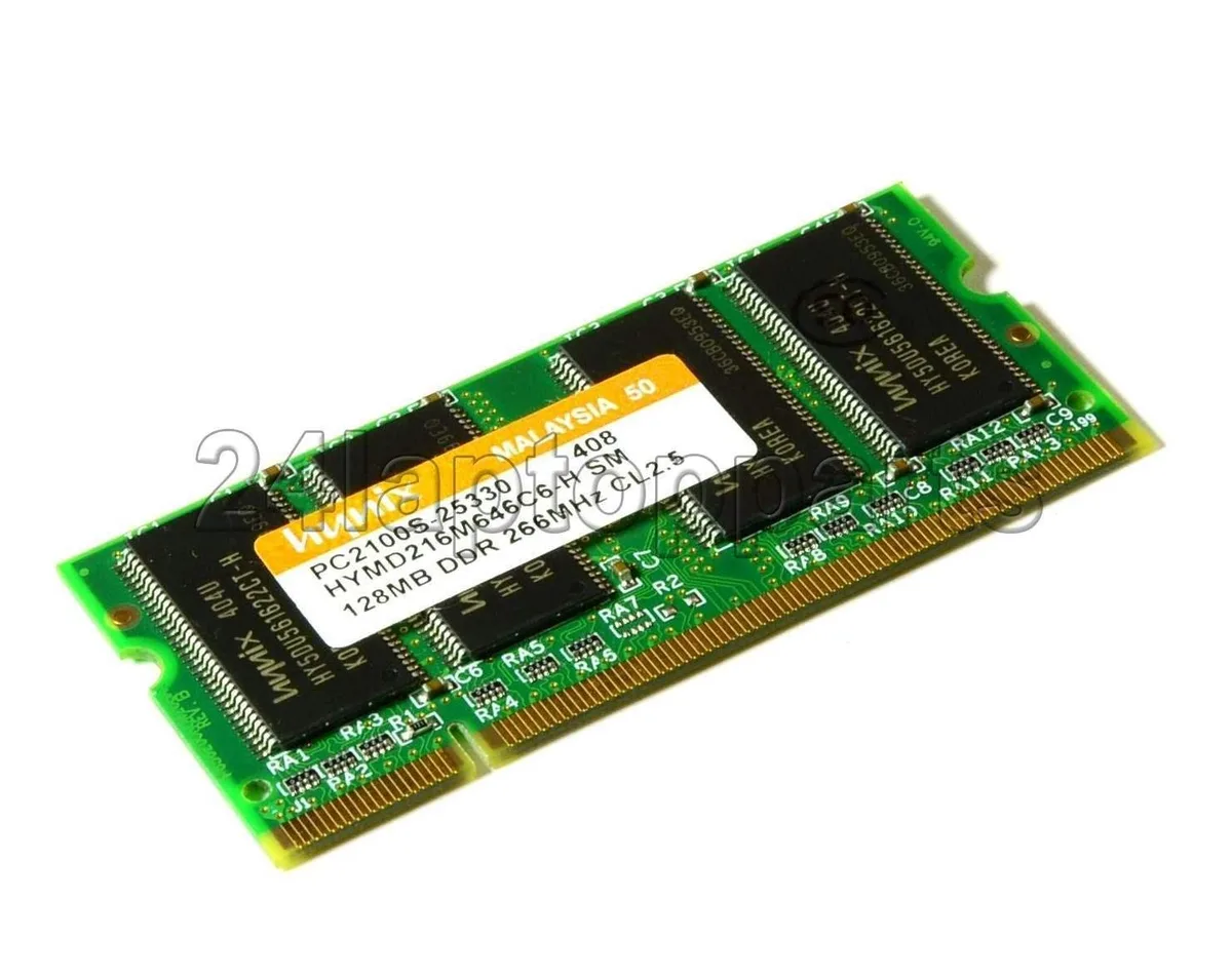 SK hynix SK hynix HYMD216M646C6-H 128MB DDR 266MHz SODIMM laptop RAM — product photo