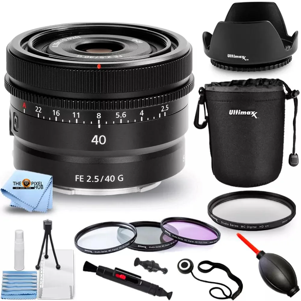 Sony Sony FE 40mm f/2.5 G Lens SEL40F25G with 10PC Accessory Bundle — product photo