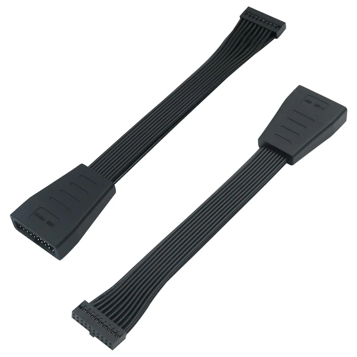 PISKEKAT PISKEKAT USB 3.0 Header Extension Cable 19/20 Pin 15cm 2-Pack — product photo