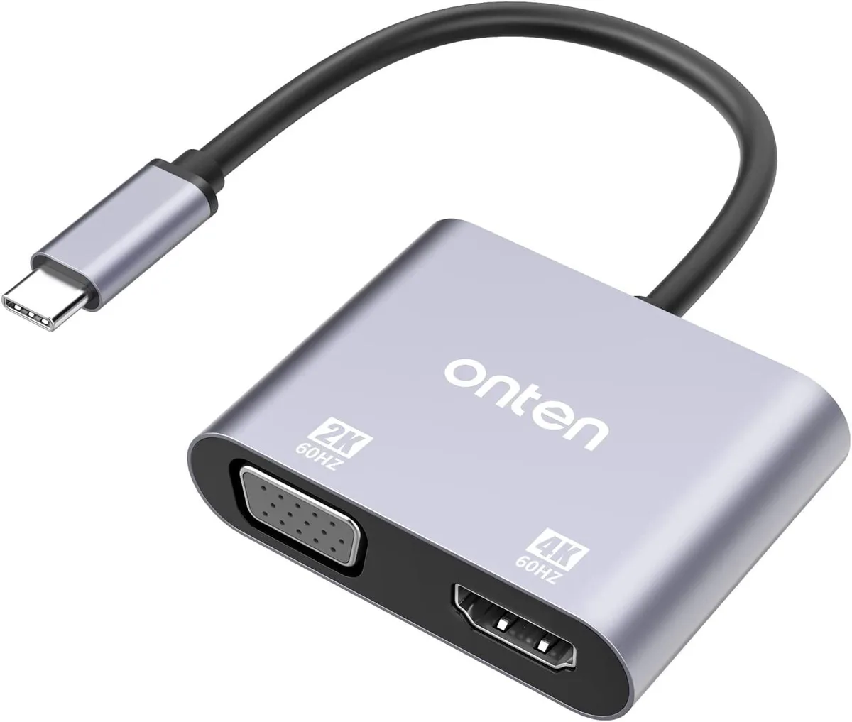 LORDWORLD LORDWORLD USB C to HDMI VGA Adapter (2-in-1) — product photo