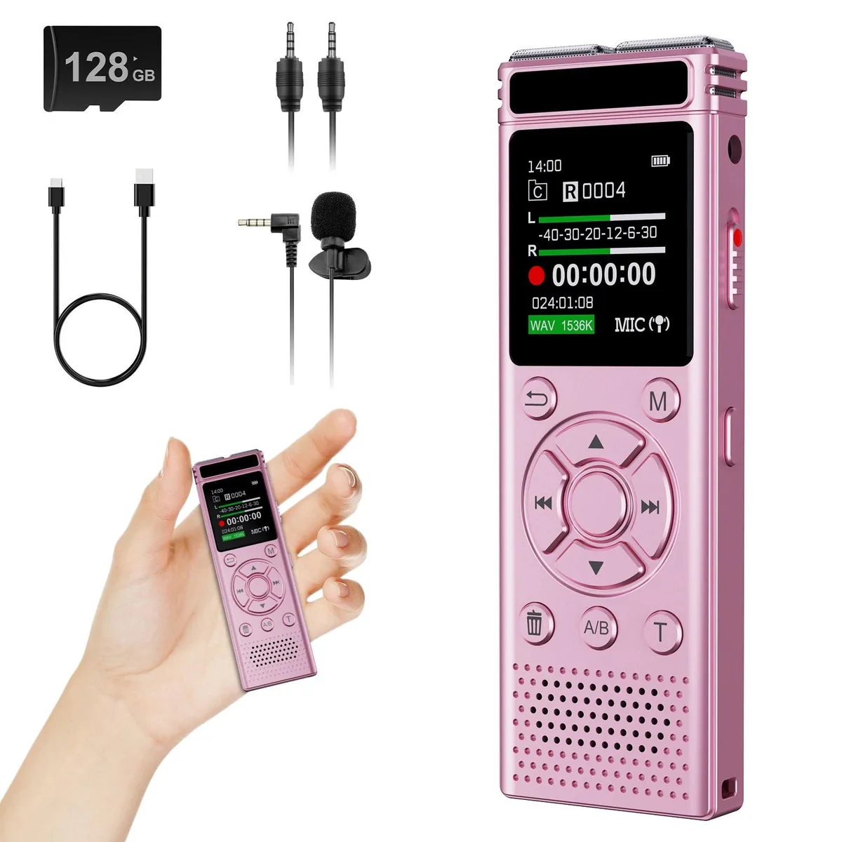  Tonfarb A20 136GB Voice Recorder Pink — product photo