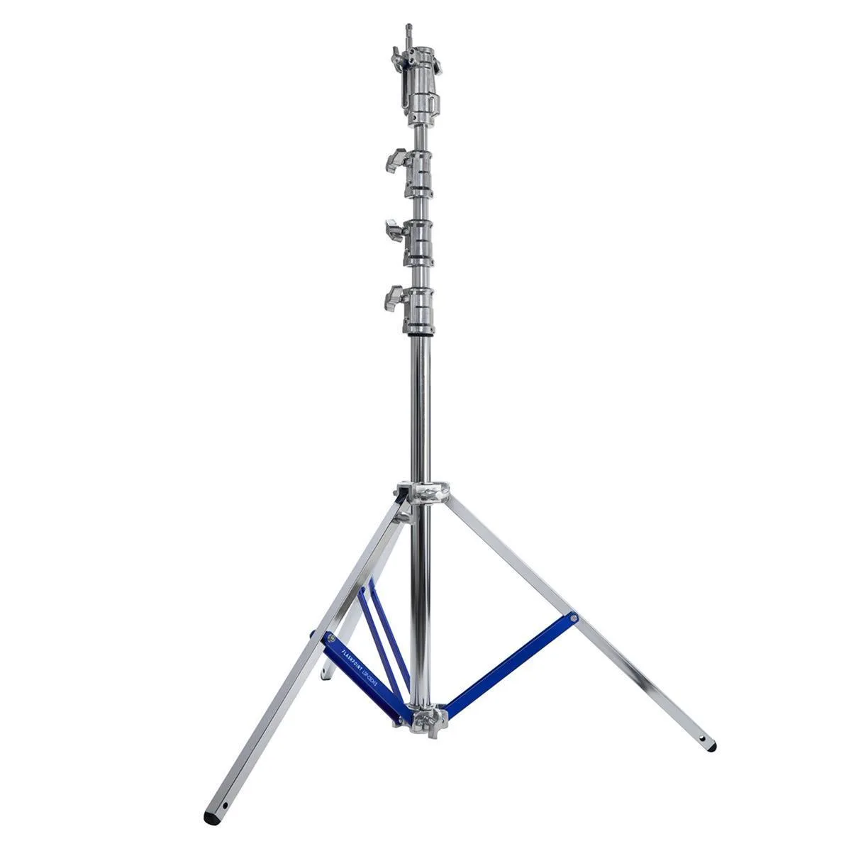 Flashpoint Brand Flashpoint Brand 13.3' High Cine Stand Pro with Leveling Leg and Combo Head, Silver — product photo