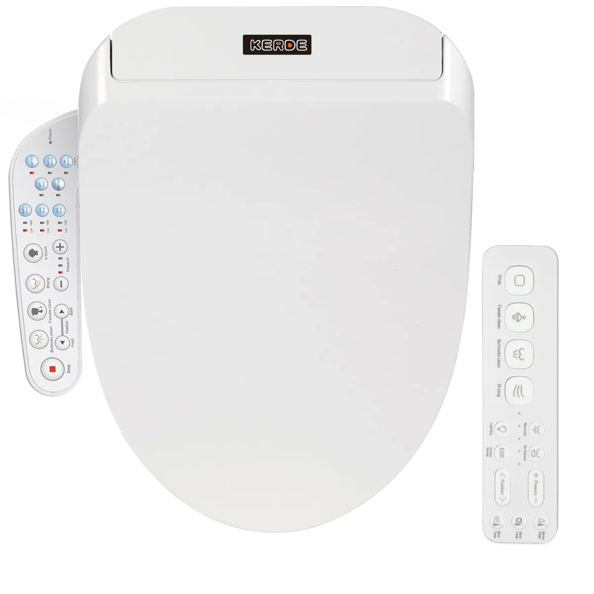 American Standard US-08B Bidet Toilet Seat White Round — product photo