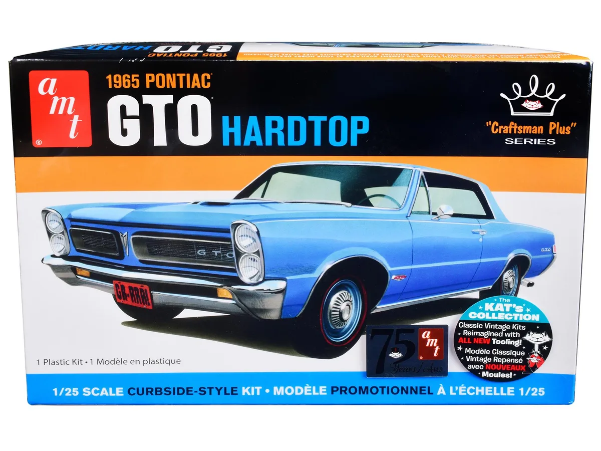 AMT AMT AMT1410M 1/25 Scale 1965 Pontiac GTO Hardtop Craftsman Plus Plastic Model Kit hobby collectible — product photo