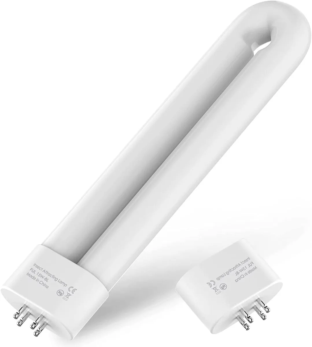  Bug Zapper Replacement Bulb U-Shaped Twin Tube 15W 4-Pin Base — product photo