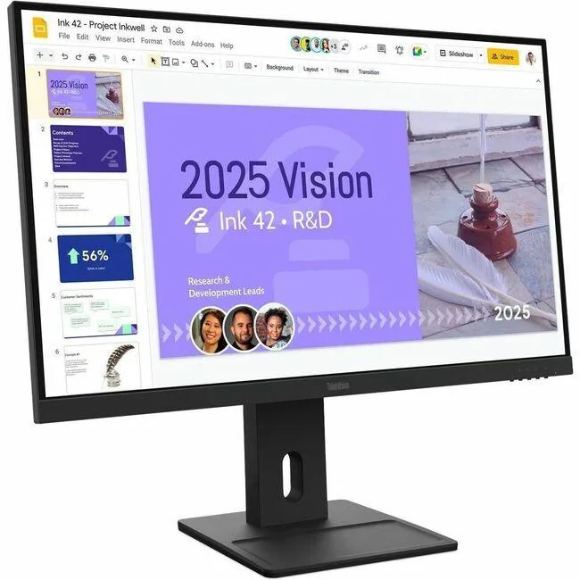 Lenovo Lenovo ThinkVision 64BDGAR4UZ 27 inch 100Hz QHD monitor — product photo