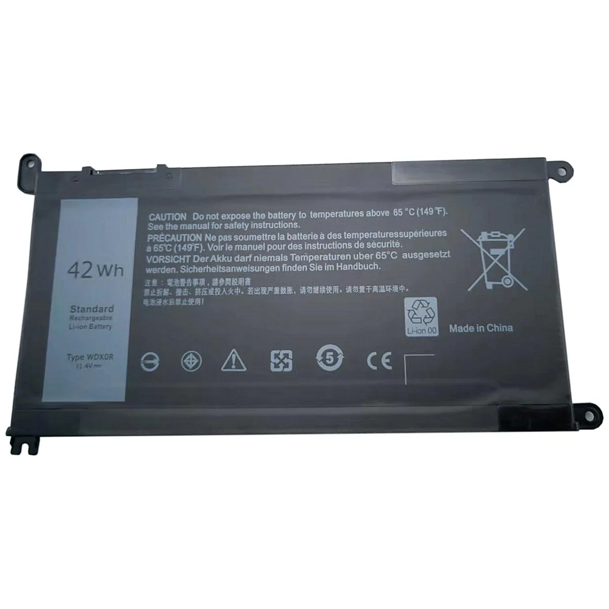 Damaite Damaite WDX0R 42Wh laptop battery for Dell Inspiron 13 14 15 17 5000 7000 Vostro 14 5468 — product photo