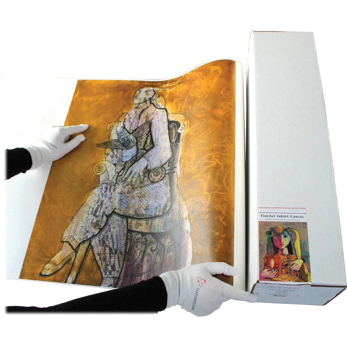 Hahnemuhle Hahnemuhle Metallic Fine Art Inkjet Canvas 60" x 39' roll 350gsm — product photo