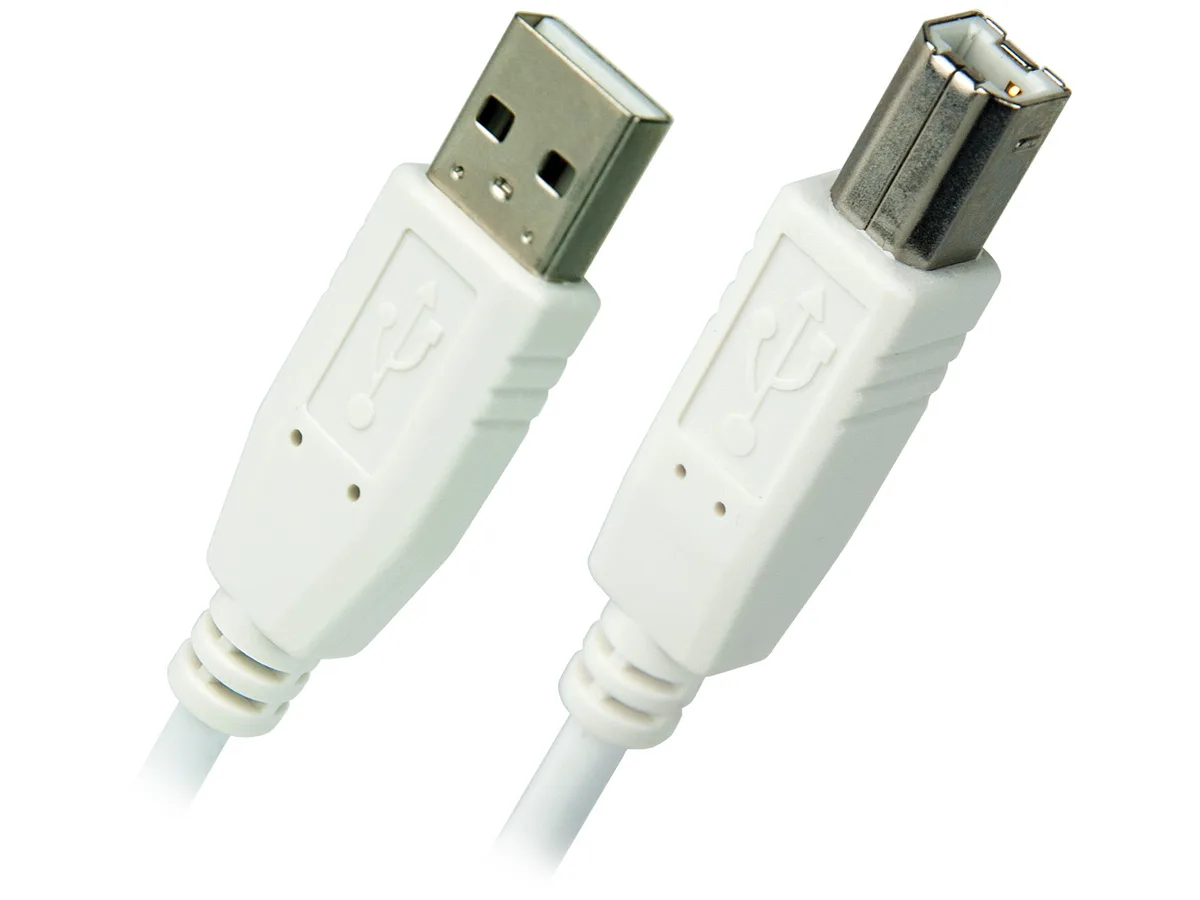 Omni Gear Omni Gear USB-6-ABW USB 2.0 A Male to B Male Cable 6 ft — product photo